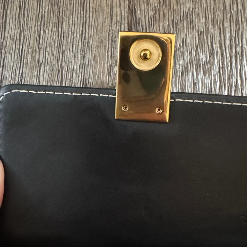 Polene Numéro Sept Crossbody Wallet BANDOULIERE NOIR LISSE - Picture 8 of 12